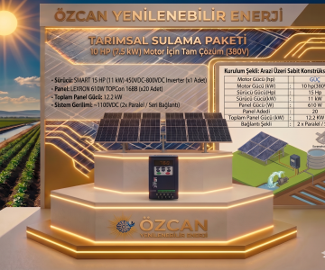 10 HP 7.5 KW TARIMSAL SULAMA PAKETİ