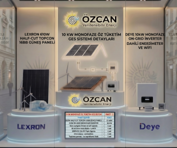 10 KW ÖZ TÜKETİM ON GRİD SİSTEM PAKET 2