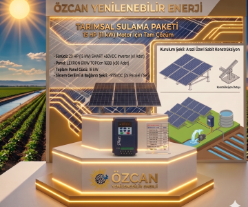 15 HP 11 KW TARIMSAL SULAMA PAKETİ
