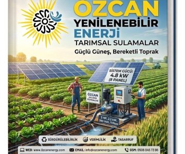 3HP 2.2kW (380V) TARIMSAL SULAMA SİSTEMİ      TRİFAZE                                                                                         4.8 KW AC GÜÇ  PANEL TAŞIYICI SİSTEM        